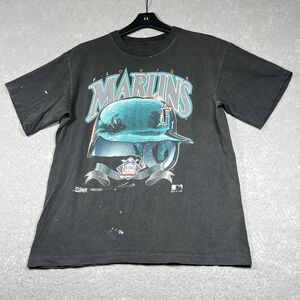 Vintage 1992 T-Shirt Mens Large Florida Marlins MLB Baseball Single Stitch USA